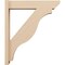 Ekena Millwork 5 1/2-in W x 24-in D x 28-in H Funston Slat Rough Cedar Woodgrain TimberThane Outlooker, Primed Tan OUTUR055X24X28FST24RCPR - alternate 4